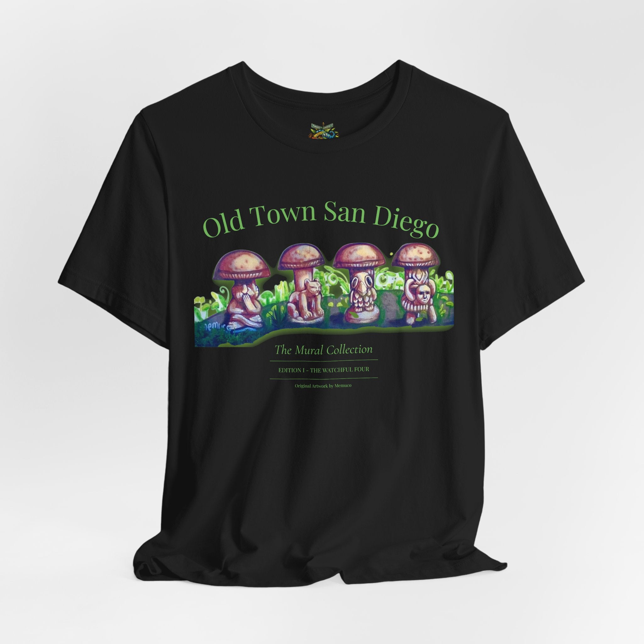 Old Town San Diego Mural Collection - The Four Watchers Edition III T‑Shirt