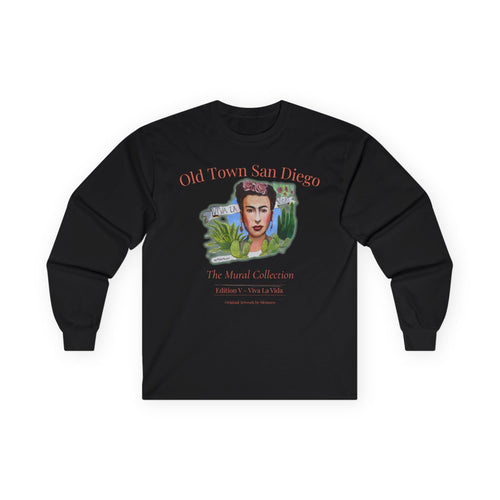Old Town San Diego Graphic Long Sleeve Tee — Vintage Travel Portrait Shirt