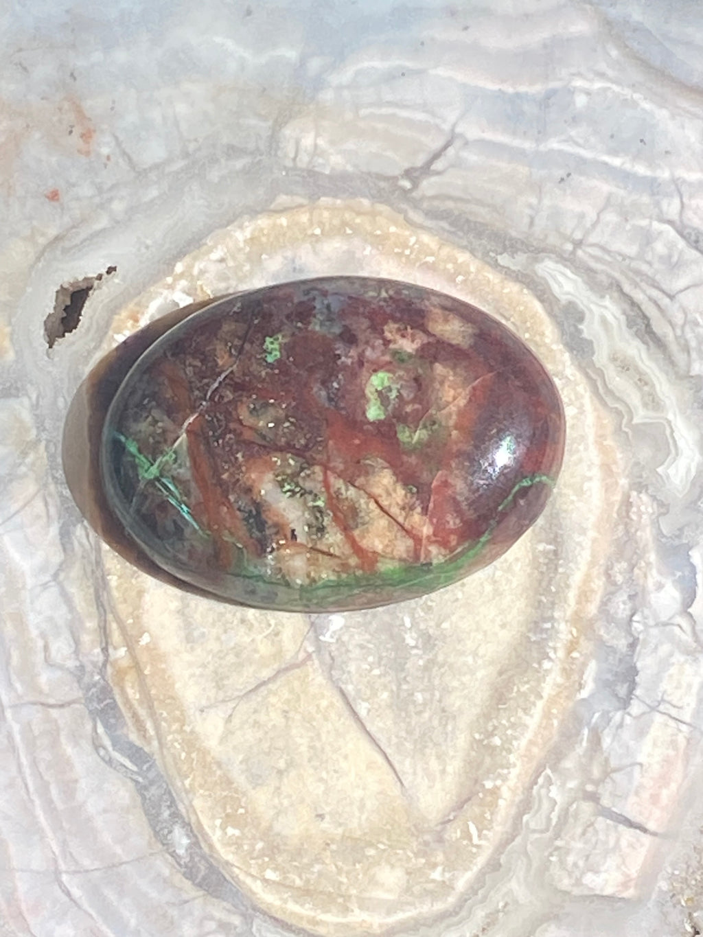 Chrysocolla Quartz Turtle Pendant alternate view 4