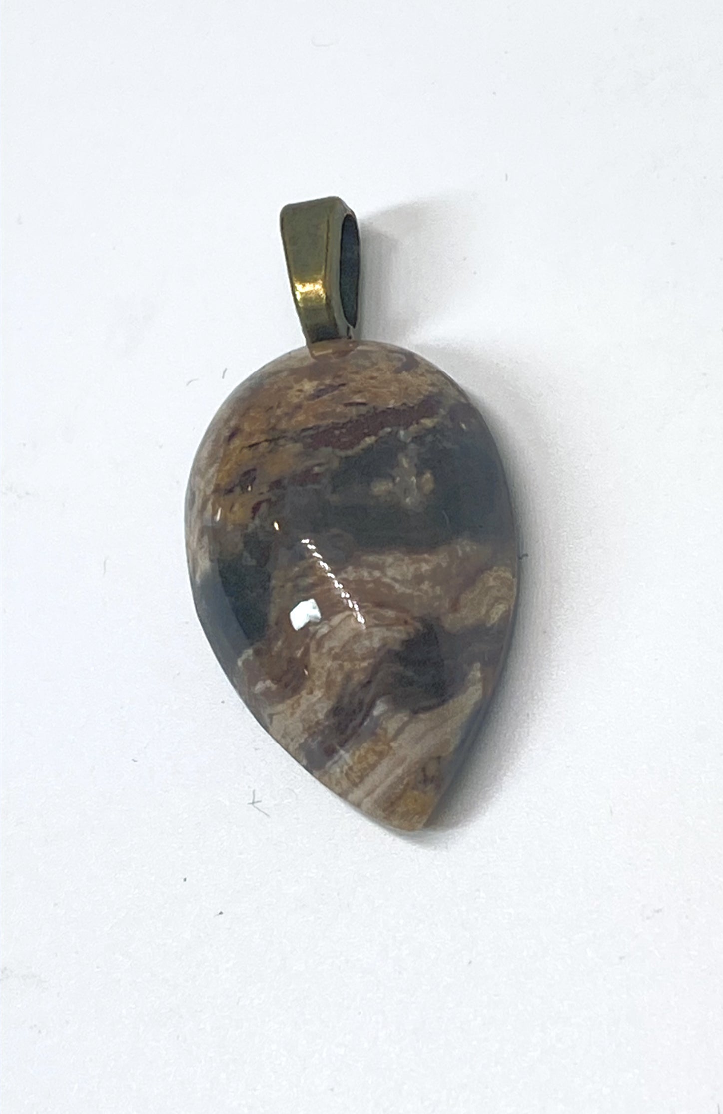 Natural Butte Creek Agate Pendent gemstone jewelry featuring polished stone with distinctive color, pattern, and handcrafted craftsmanship