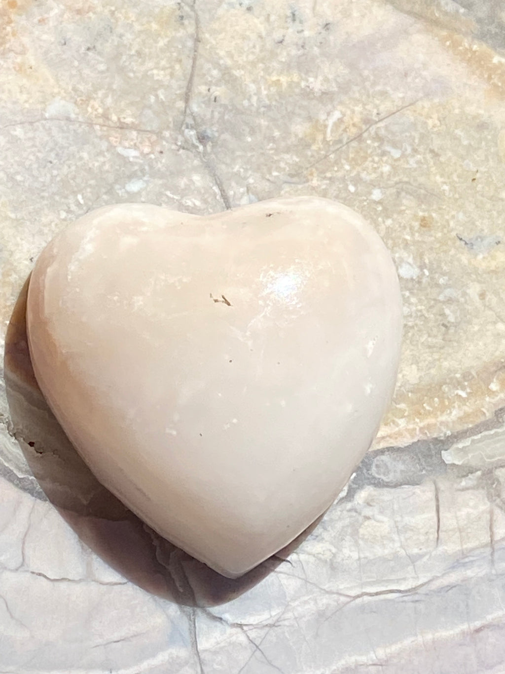 Pink Opal Heart Pendant alternate view 2