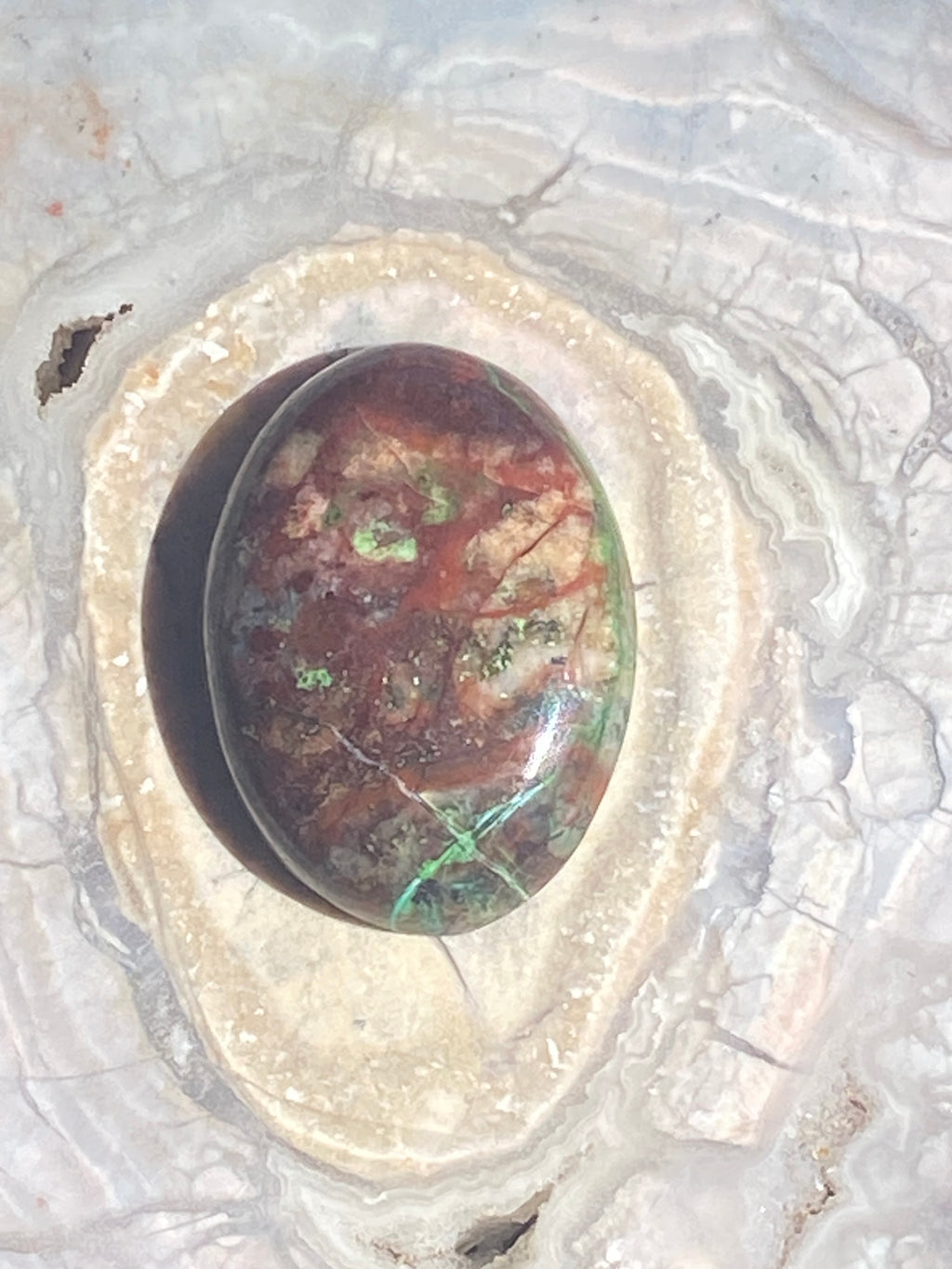 Chrysocolla Quartz Turtle Pendant alternate view 3