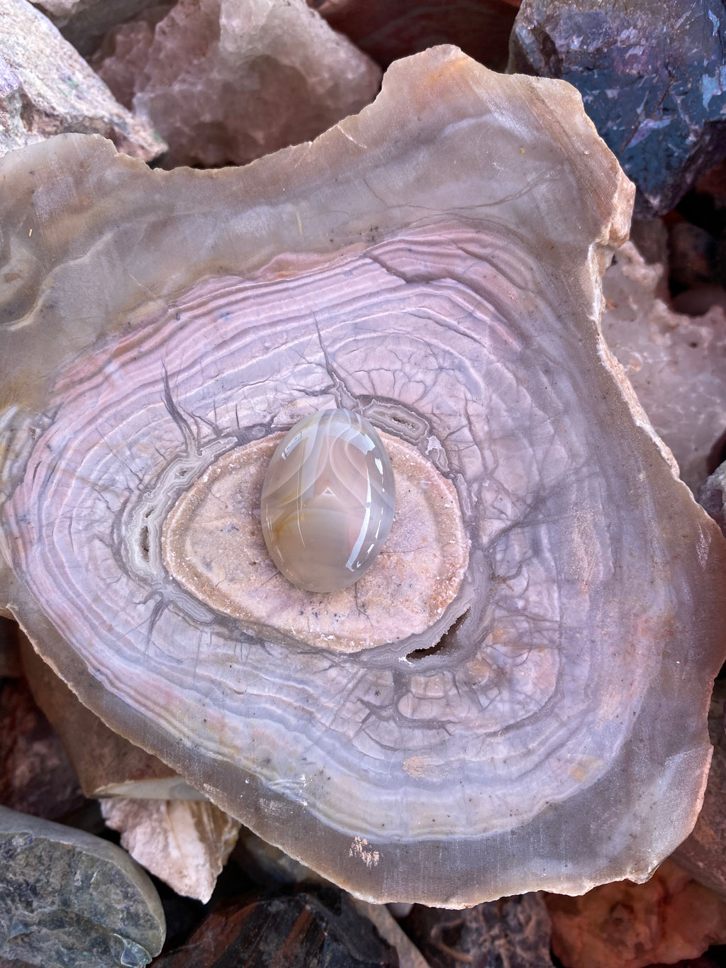 Banded Agate Turtle Pendant alternate view 2