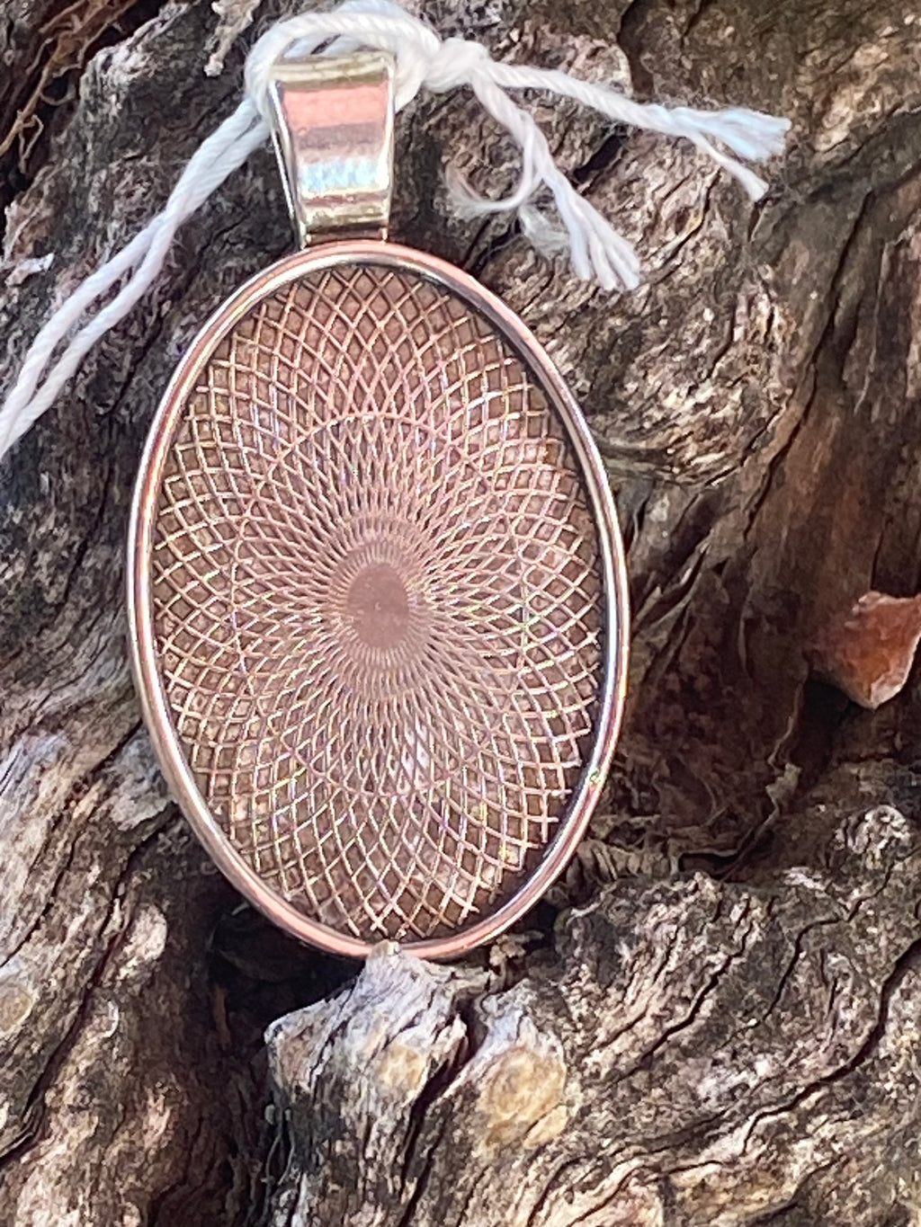 Natural Pinolite Pendant gemstone pendant, handcrafted jewelry featuring polished stone with unique color and mineral patterns