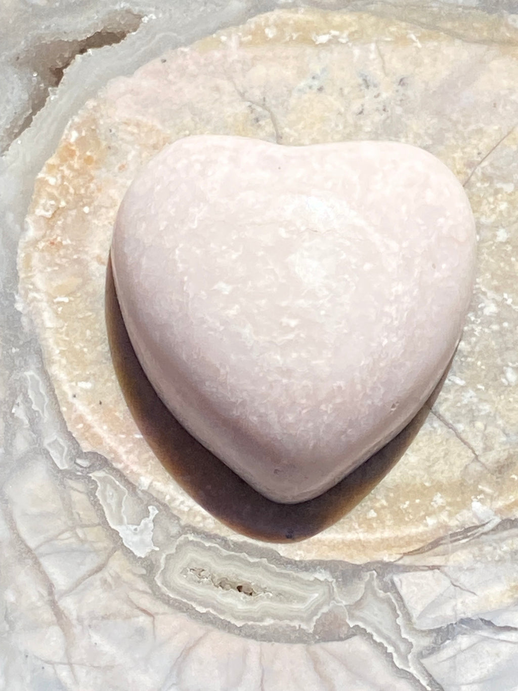 Pink Opal Heart Pendant alternate view 2