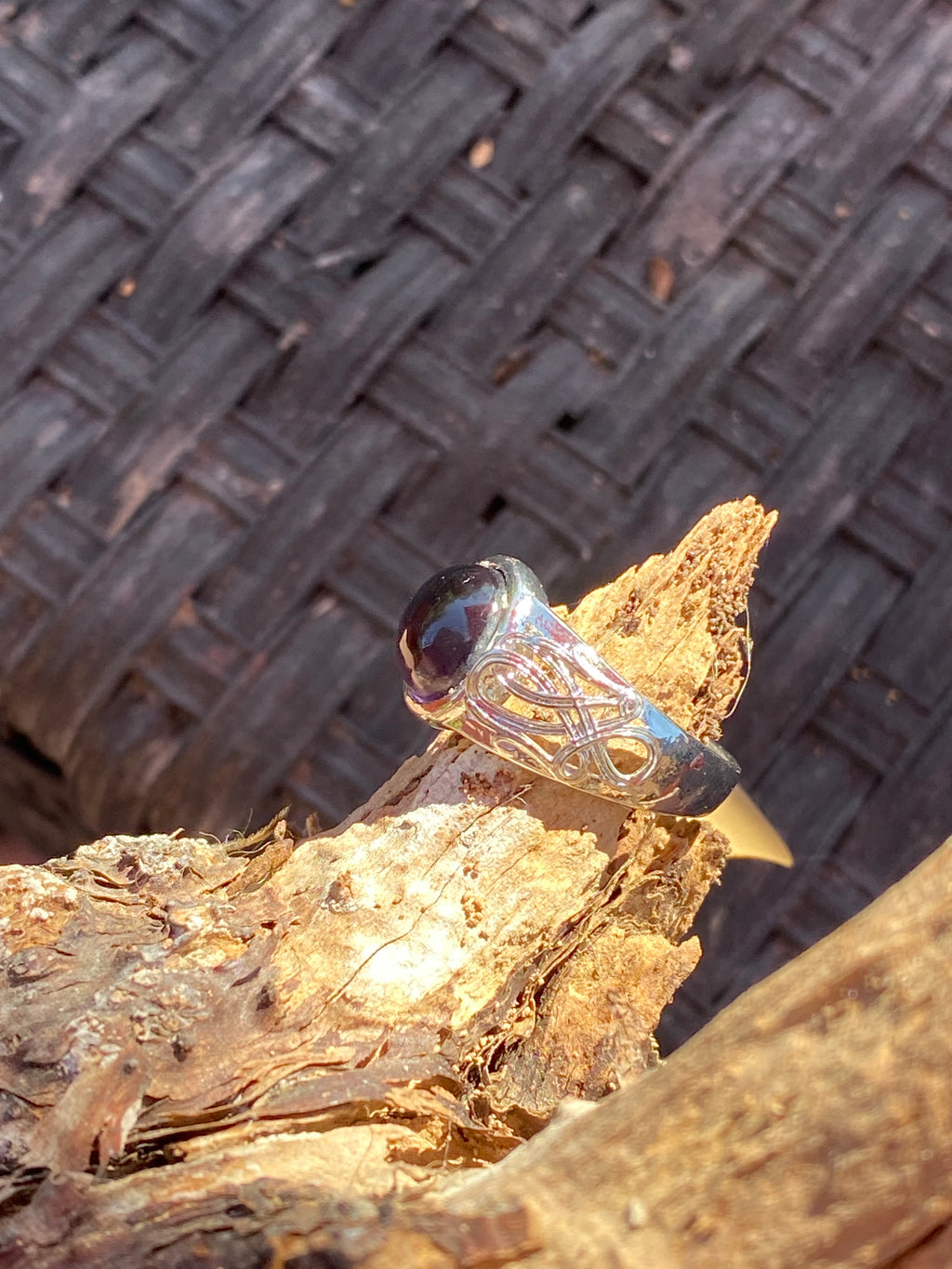 Natural Fluorite  Ring gemstone ring, handcrafted jewelry featuring polished stone set in a decorative silver band