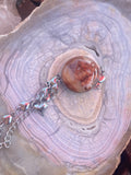 Butte Creek Agate Heart Charm Bracelet