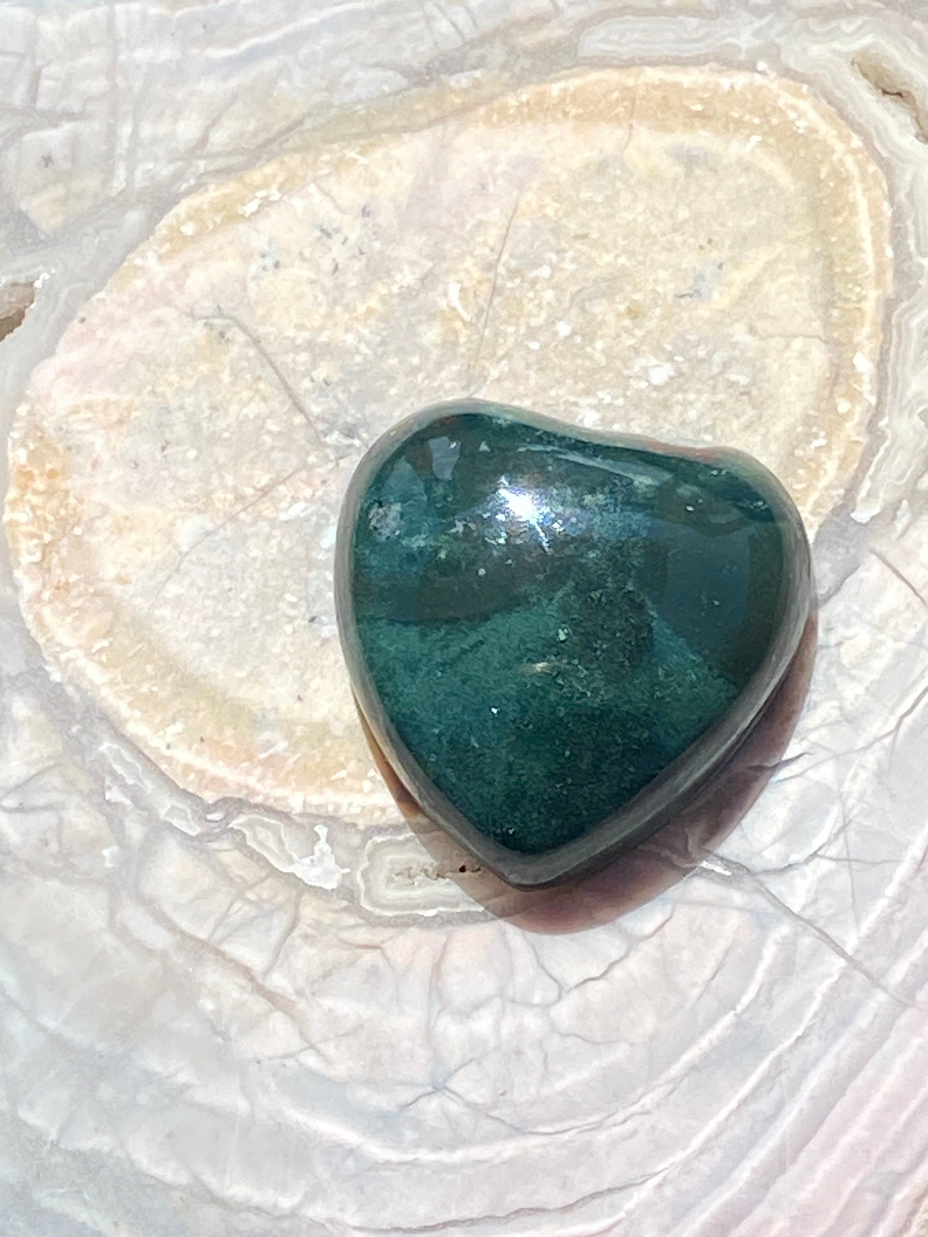 Bloodstone heart Pendant alternate view 2