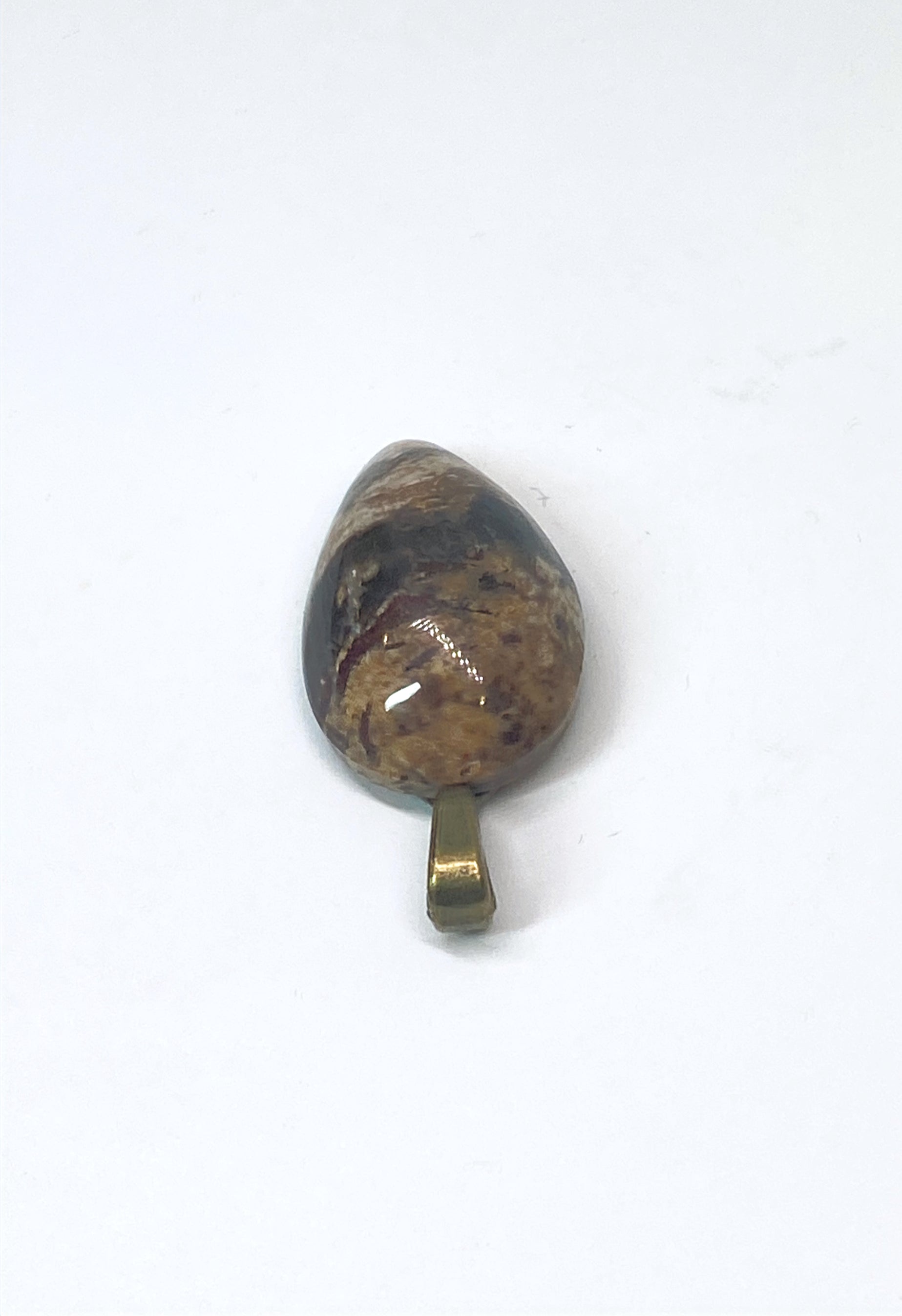Natural Butte Creek Agate Pendent gemstone jewelry featuring polished stone with distinctive color, pattern, and handcrafted craftsmanship