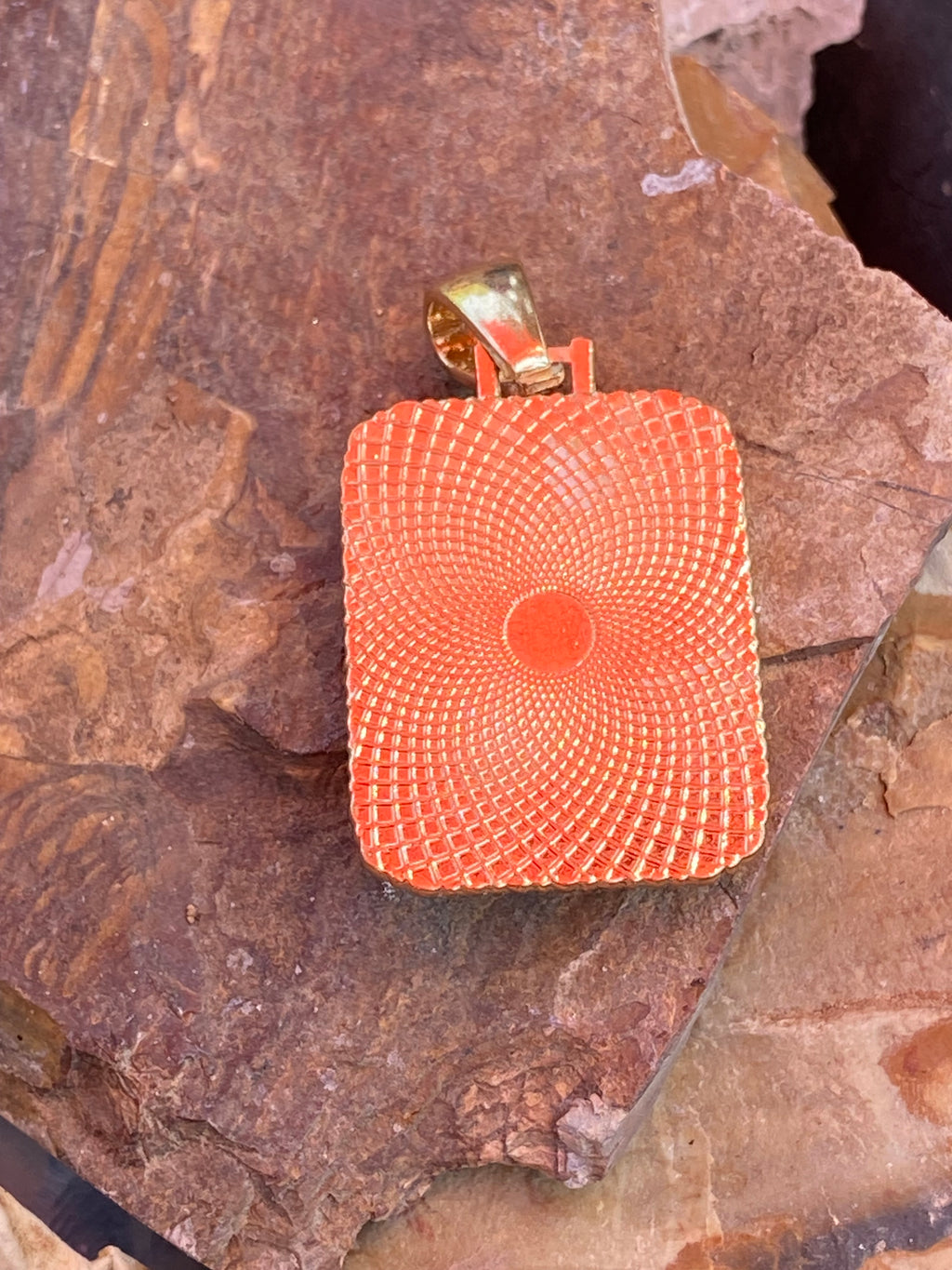 Natural Red River Jasper  Pendant gemstone pendant, handcrafted jewelry featuring polished stone with unique color and mineral patterns