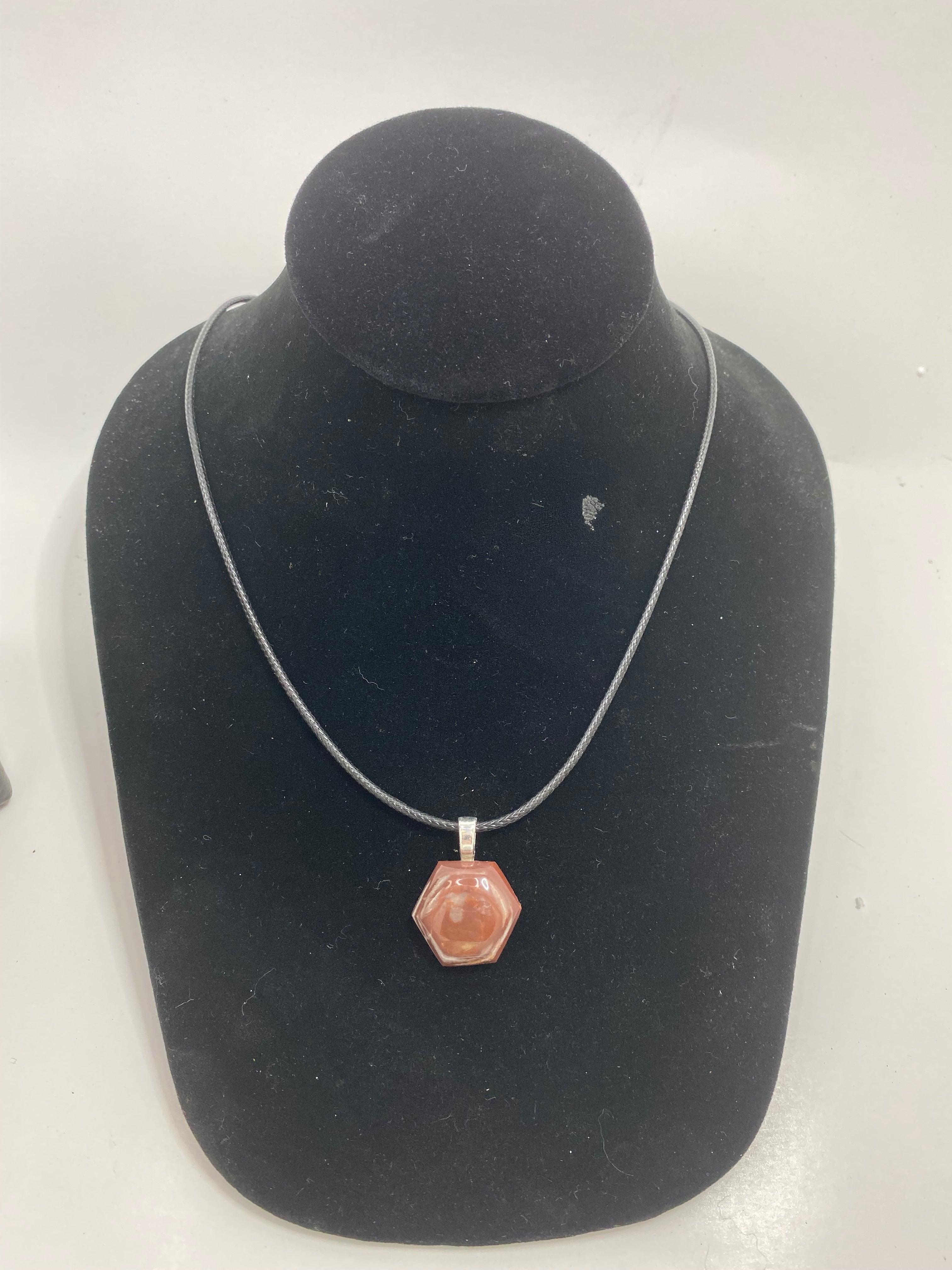 Natural New Mexico Jasper  Pendant gemstone pendant, handcrafted jewelry featuring polished stone with unique color and mineral patterns