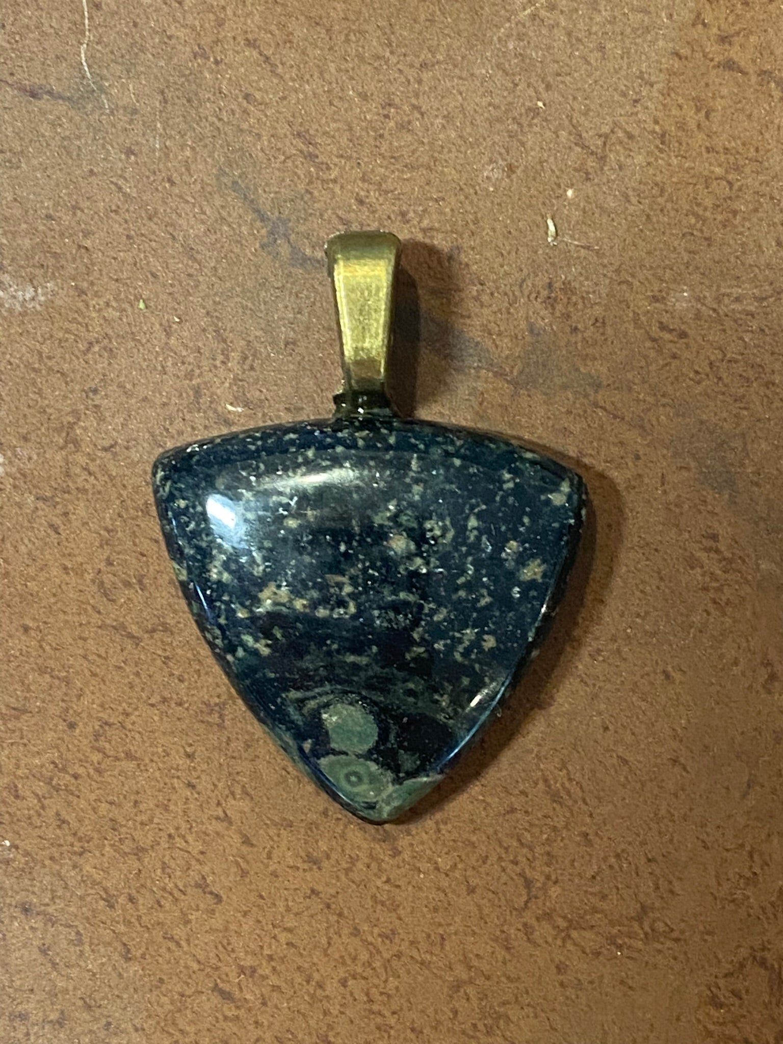 Kambaba Jasper Triangular Pendant