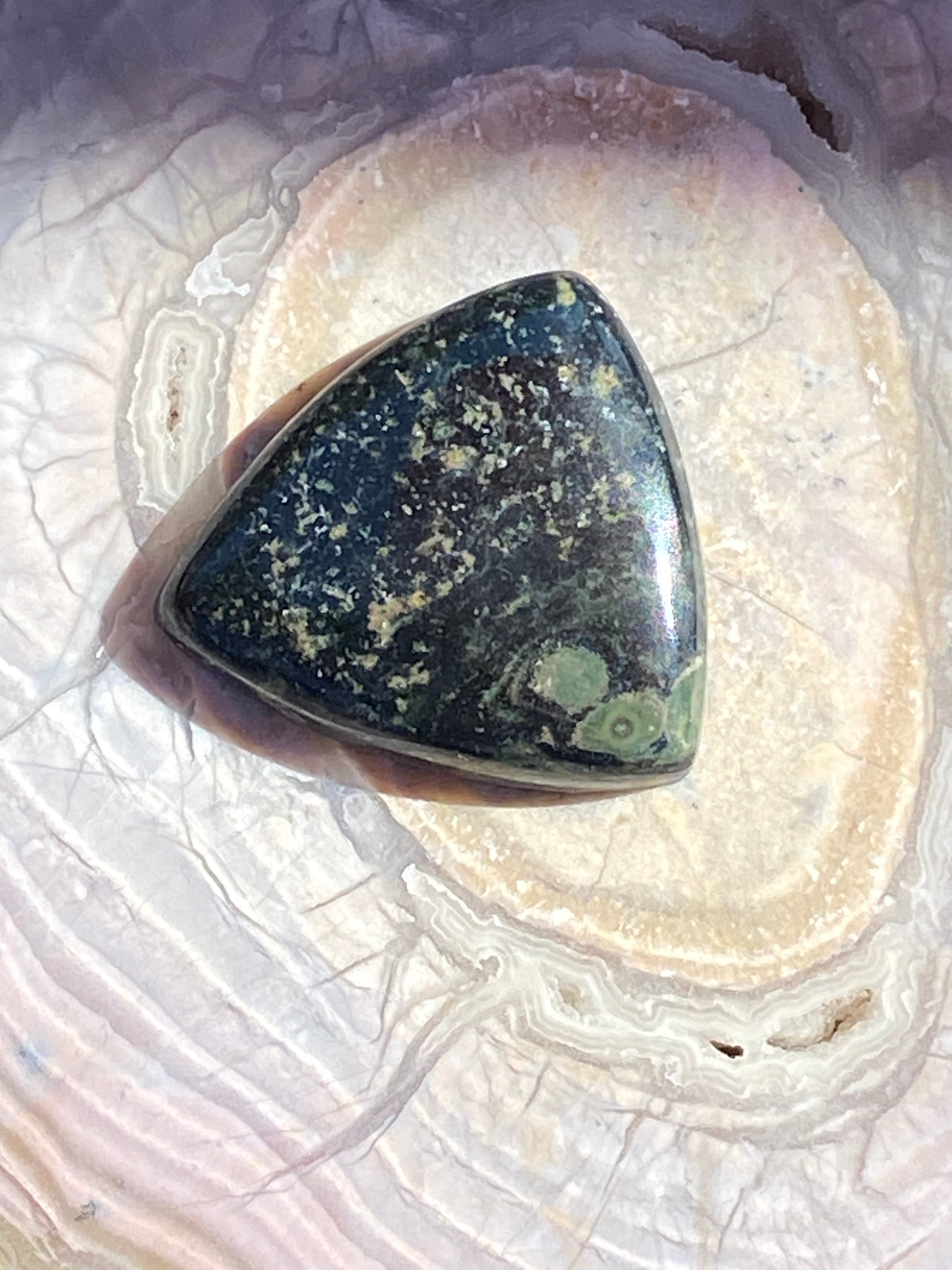 Kambaba Jasper Triangular Pendant alternate view 2