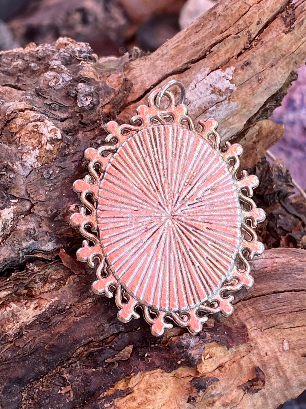 Natural Elegant Larimar Pendant on Silver-Plated pendant gemstone pendant, handcrafted jewelry featuring polished stone with unique color and mineral patterns