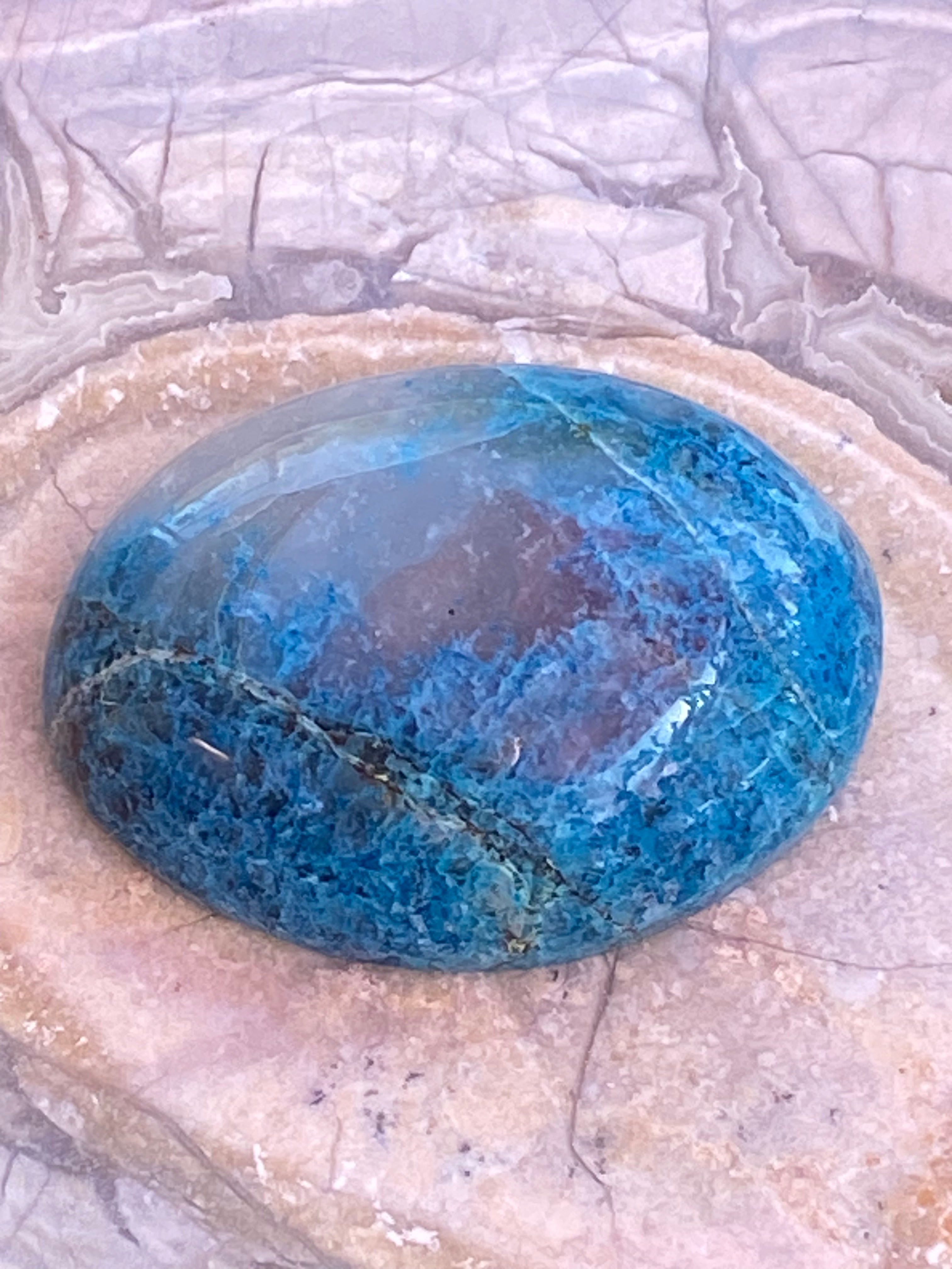 Chrysocolla Turtle Pendant alternate view 2
