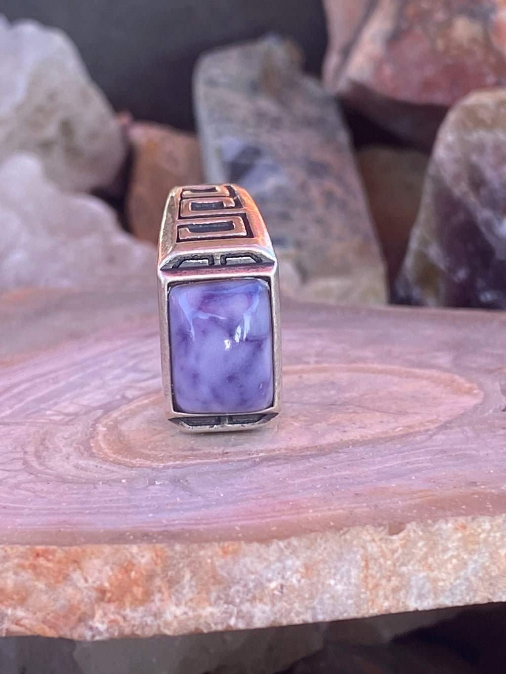 Purple Opal Ring