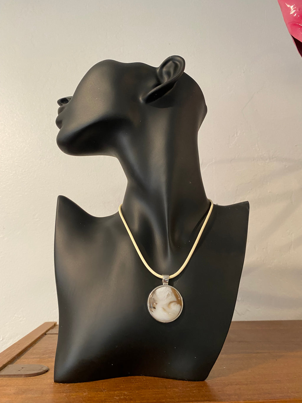 Natural Montana Agate Pendant gemstone pendant, handcrafted jewelry featuring polished stone with unique color and mineral patterns