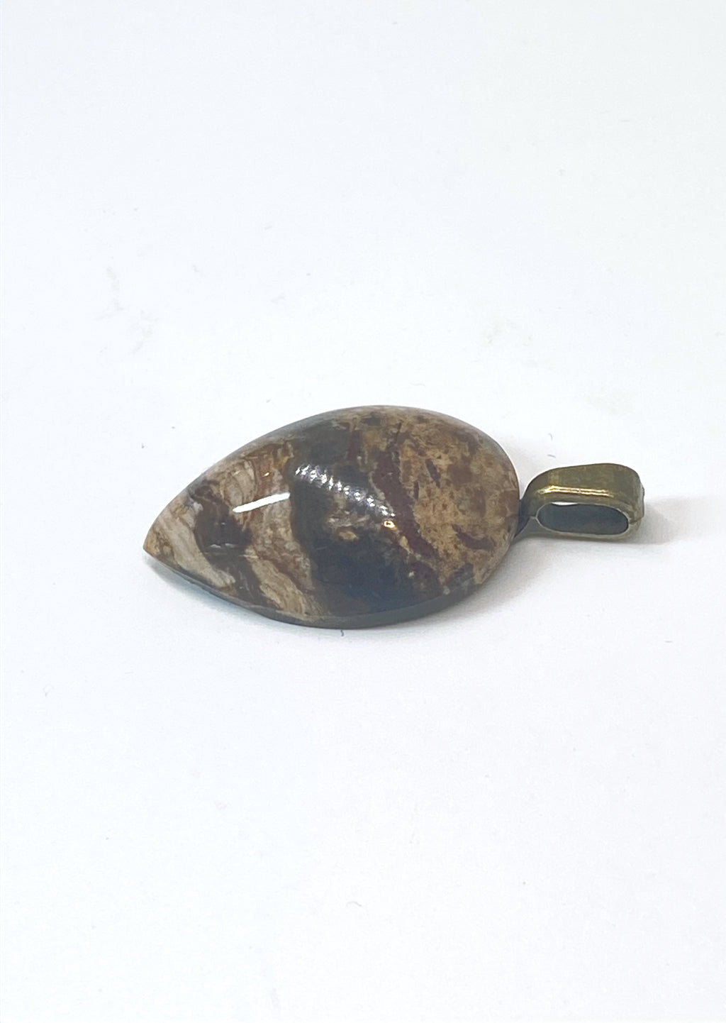 Natural Butte Creek Agate Pendent gemstone jewelry featuring polished stone with distinctive color, pattern, and handcrafted craftsmanship