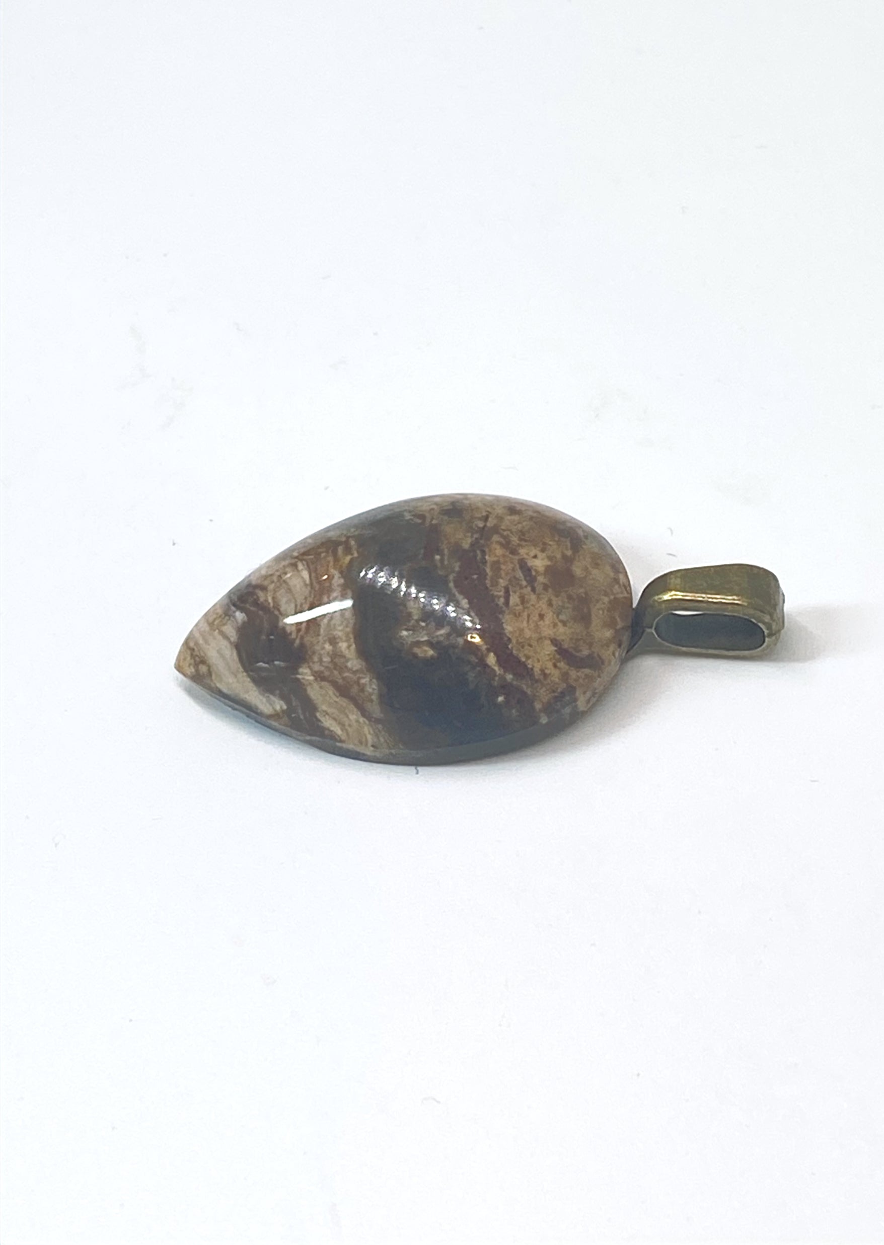 Natural Butte Creek Agate Pendent gemstone jewelry featuring polished stone with distinctive color, pattern, and handcrafted craftsmanship