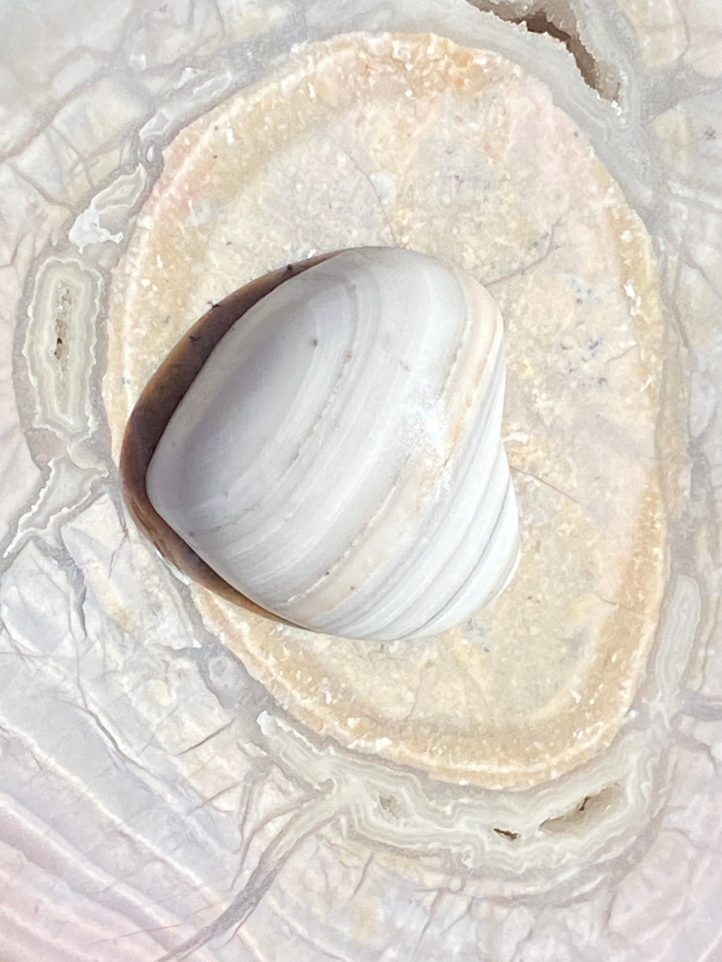 Banded Agate Heart alternate view 3