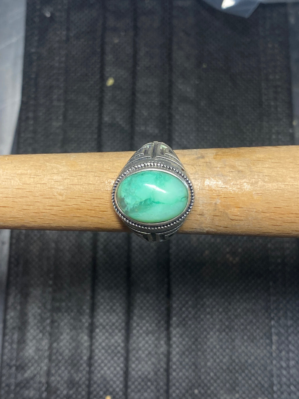 Sterling Silver Chrysoprase Ring alternate view 3