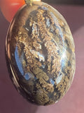 Natural Moss Agate Pendant gemstone pendant, handcrafted jewelry featuring polished stone with unique color and mineral patterns