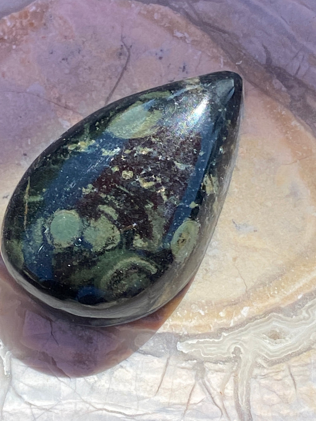 Kambaba Jasper Teardrop pendant alternate view 2