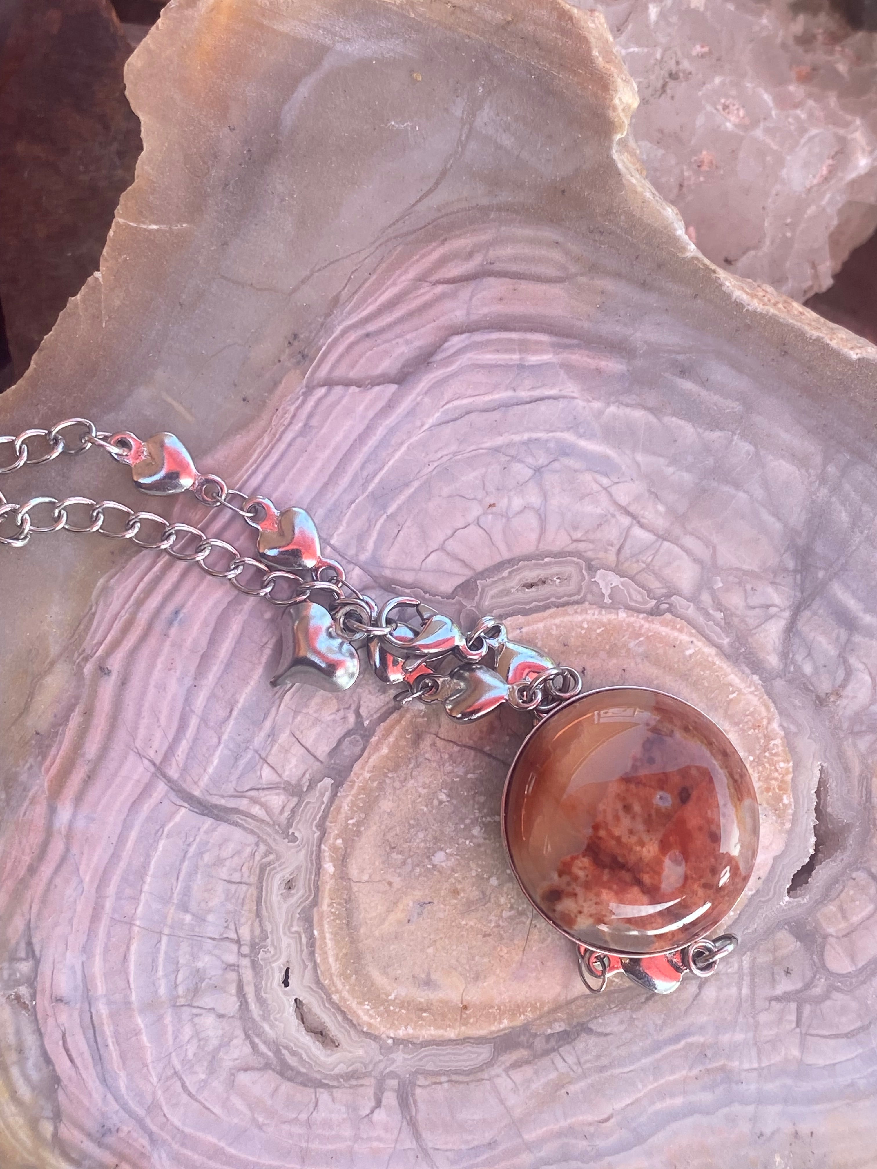 Butte Creek Agate Heart Charm Bracelet alternate view 2