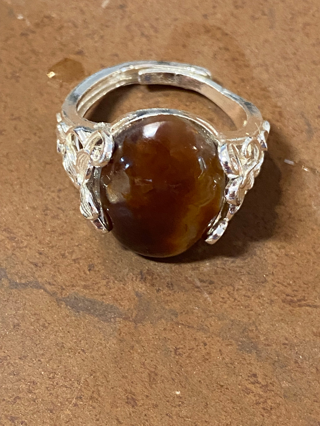 Natural Arizona Fire Agate gemstone jewelry featuring polished stone with distinctive color, pattern, and handcrafted craftsmanship