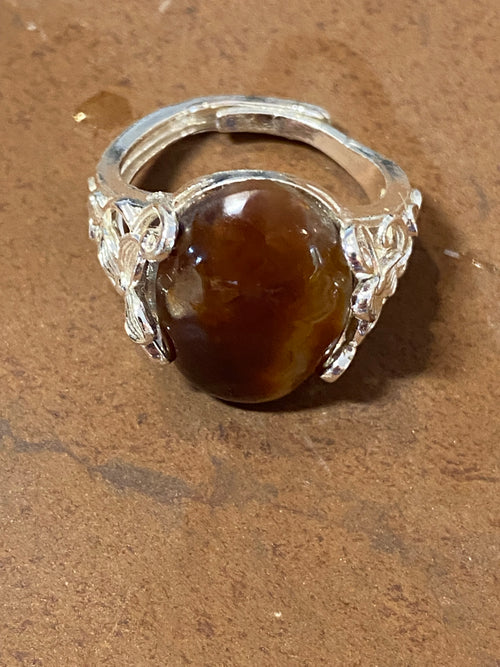 Natural Arizona Fire Agate gemstone jewelry featuring polished stone with distinctive color, pattern, and handcrafted craftsmanship