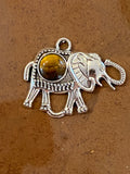 Tiger Eye Elephant Pendant