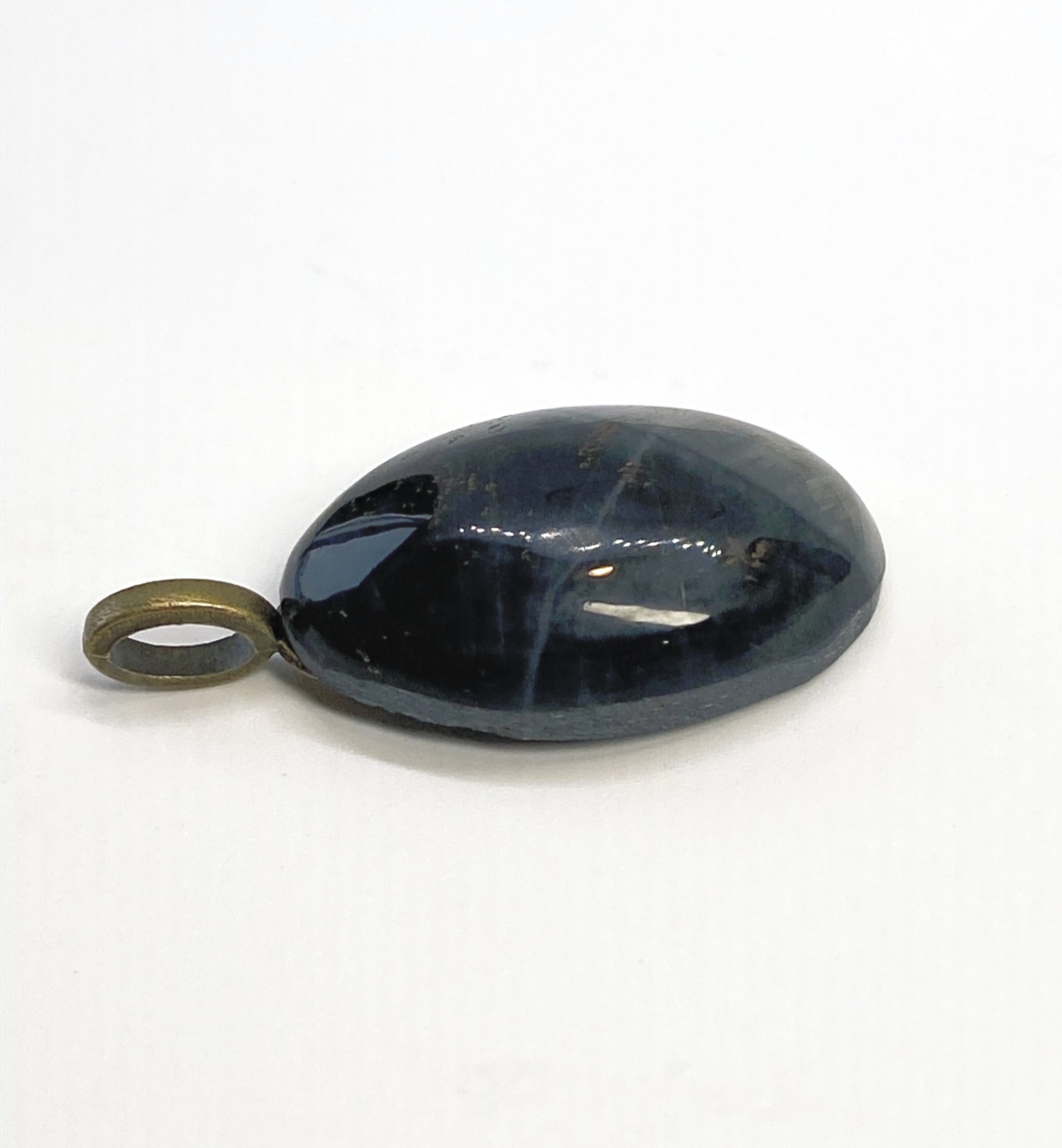 Natural Blue Tiger Eye  Pendent gemstone jewelry featuring polished stone with distinctive color, pattern, and handcrafted craftsmanship