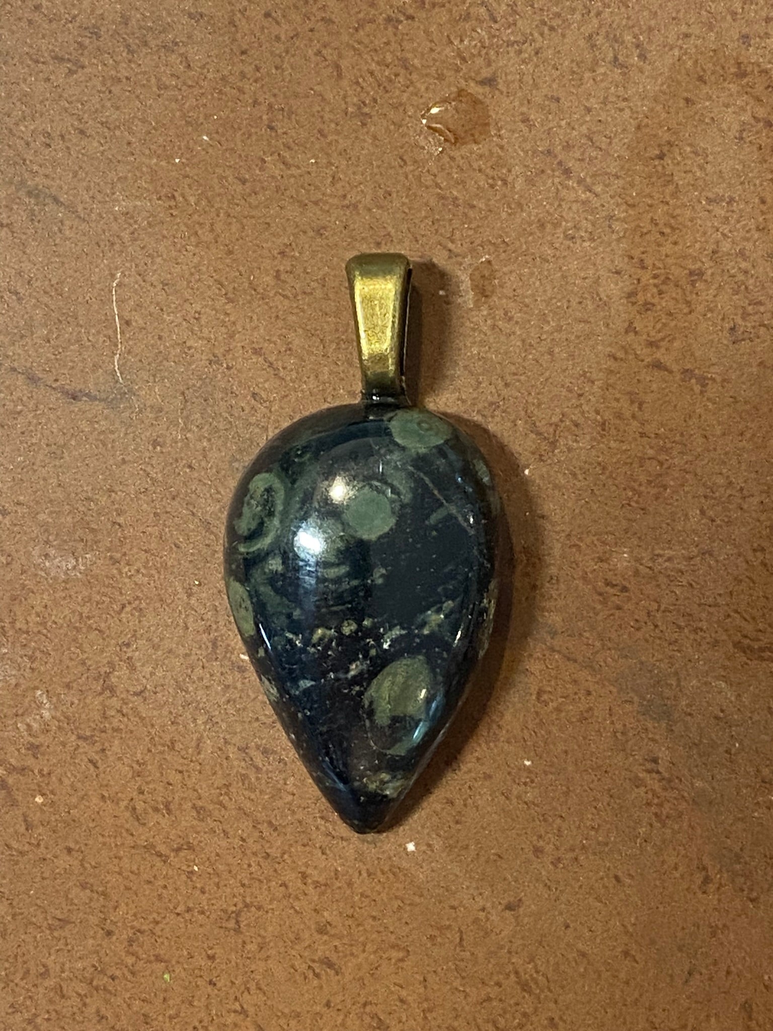 Kambaba Jasper Teardrop Pendant